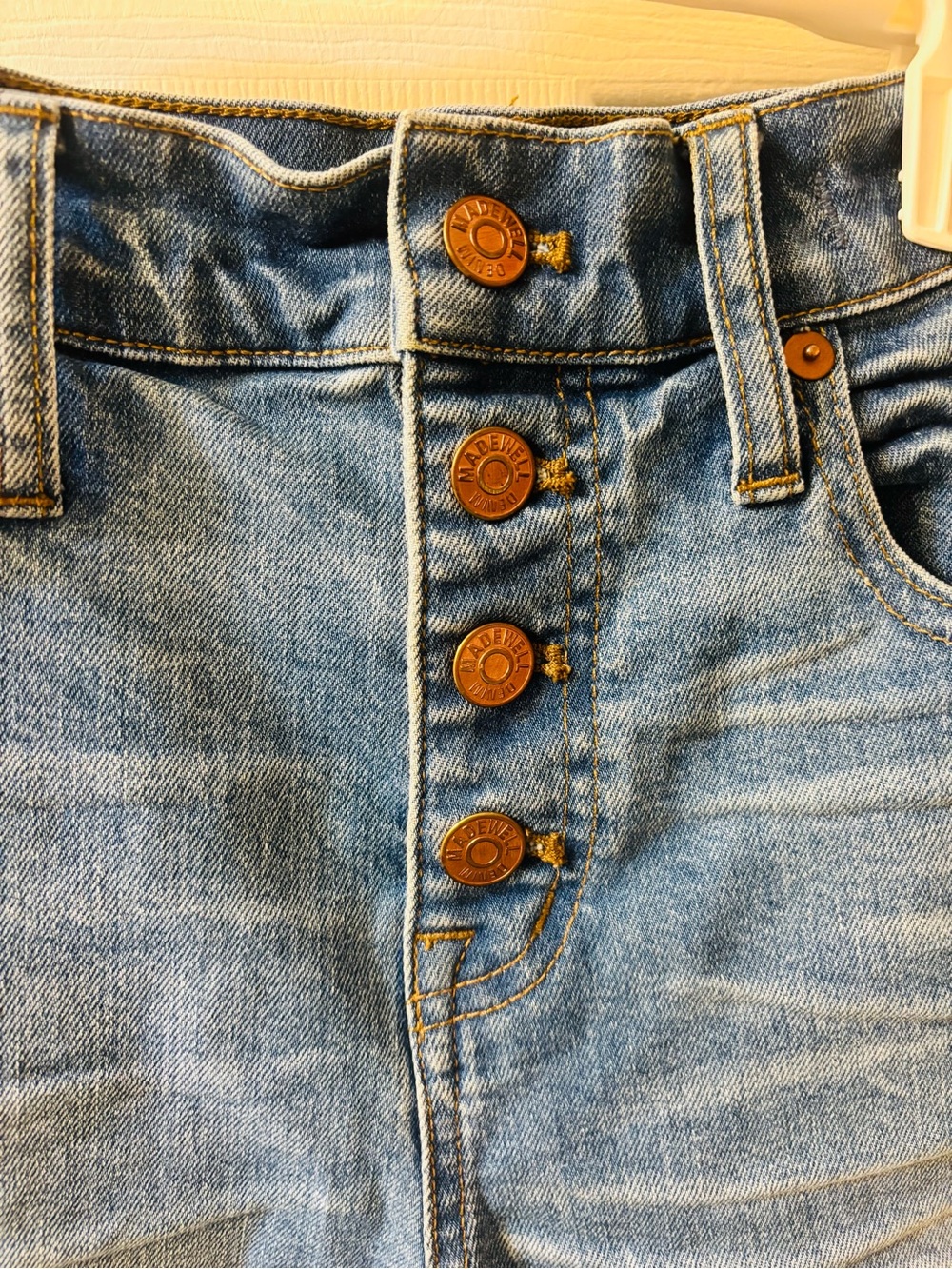 Madewell High-Rise Denim Shorts: Button-Front Edition - Picture 3 of 6